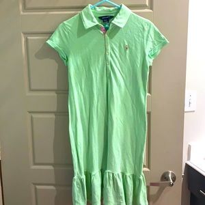 Mint green polo dress